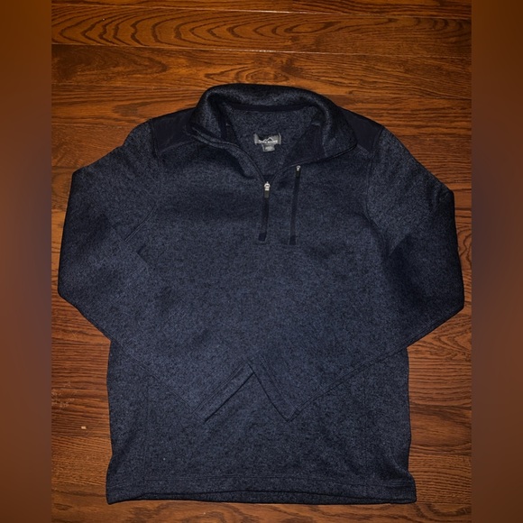 Eddie Bauer Men's Dark Blue Zip-Up Sweater Size Small - Picture 3 of 4